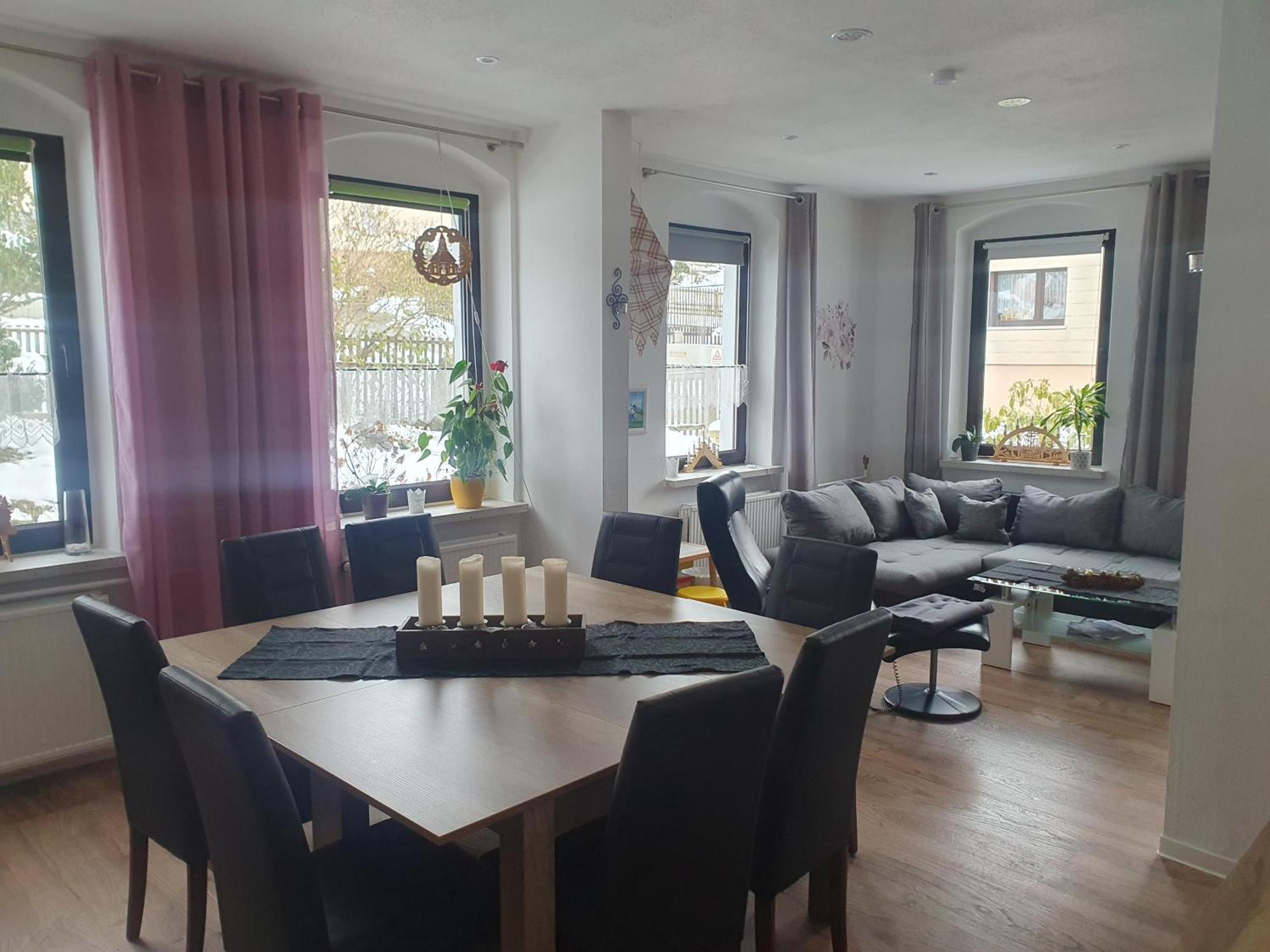 Familienfreundliche Ferienwohnung Erzgebirge Schneeberg  Exteriör bild